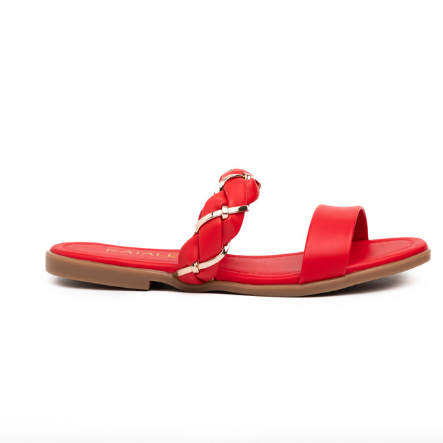 Sandalias Casuales Mujer Nasau - Rojo