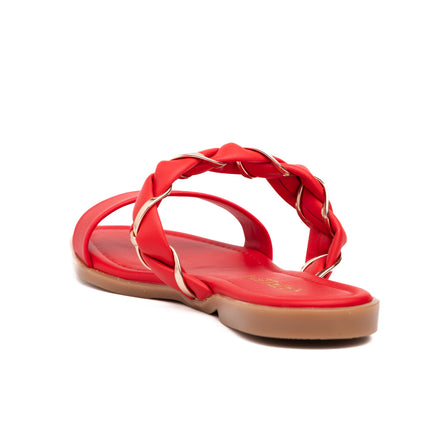 Sandalias Casuales Mujer Nasau - Rojo