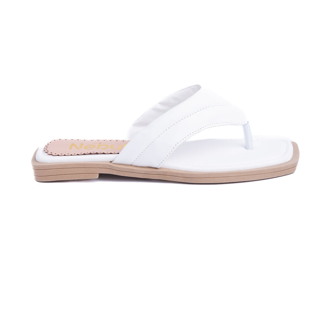 Sandalias Casuales Mujer Nicole - Blanco