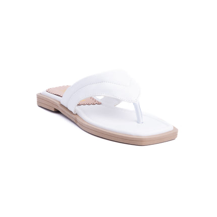 Sandalias Casuales Mujer Nicole - Blanco