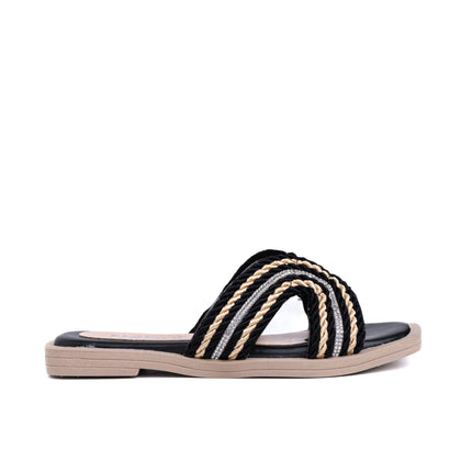 Sandalias Casuales Mujer Okubo - Negro