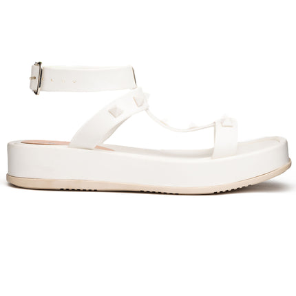 Sandalias Casuales Mujer Ovalle - Blanco