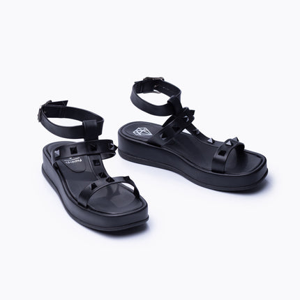 Sandalias Casuales Mujer Ovalle - Negro