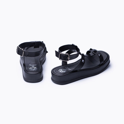 Sandalias Casuales Mujer Ovalle - Negro