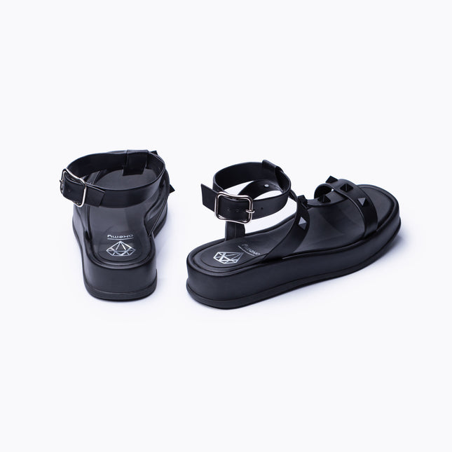 Sandalias Casuales Mujer Ovalle - Negro