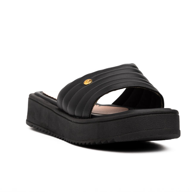Sandalias Casuales Mujer Patras - Negro