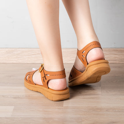 Sandalias Casuales Mujer Picchu - Camel