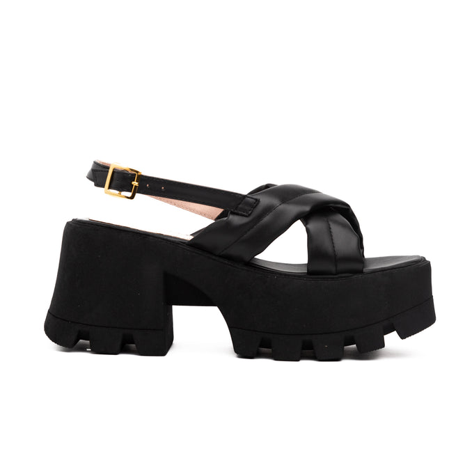 Sandalias Casuales Mujer Pleyades - Negro