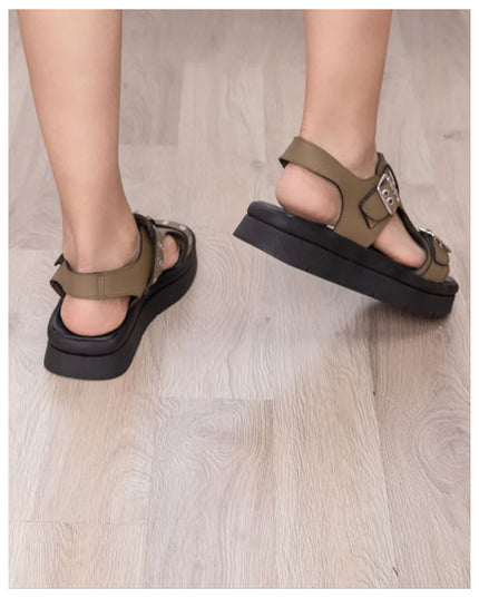 Sandalia Polanco - Verde Oscuro