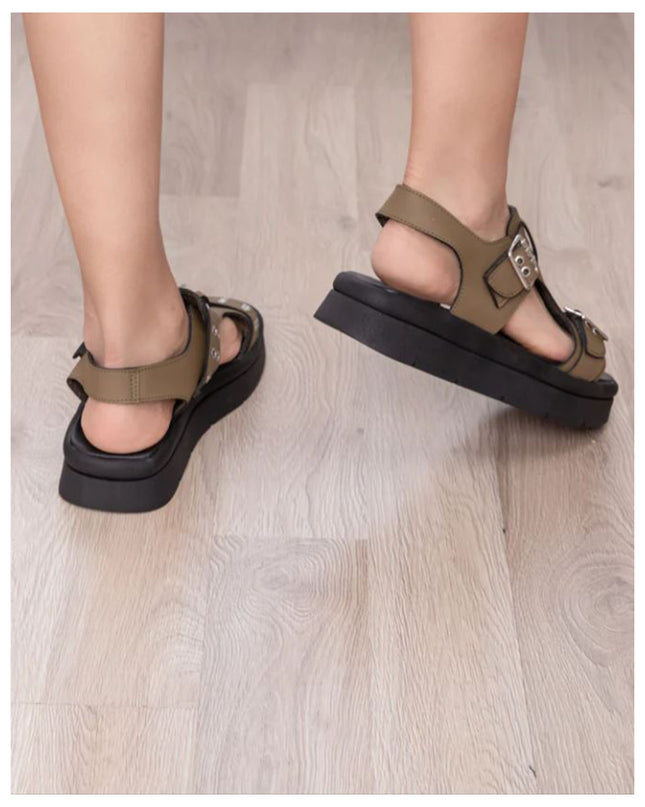 Sandalia Polanco - Verde Oscuro