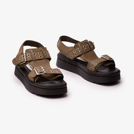 Sandalias Casuales Mujer Polanco - Verde Oscuro