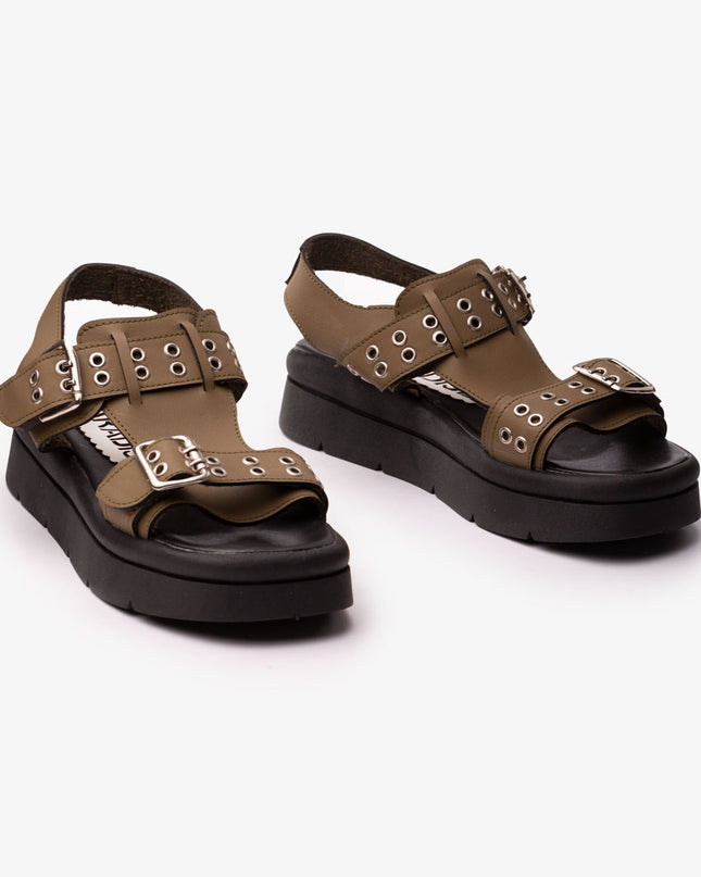 Sandalia Polanco - Verde Oscuro