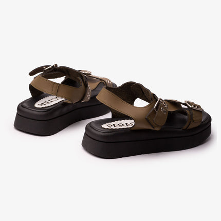 Sandalias Casuales Mujer Polanco - Verde Oscuro