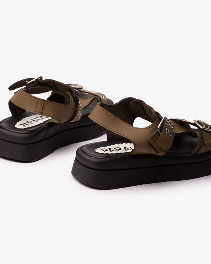 Sandalia Polanco - Verde Oscuro