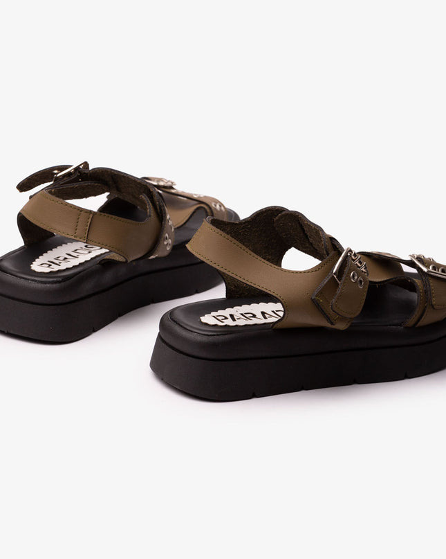 Sandalia Polanco - Verde Oscuro