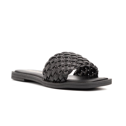 Sandalias Casuales Mujer Poyet - Negro