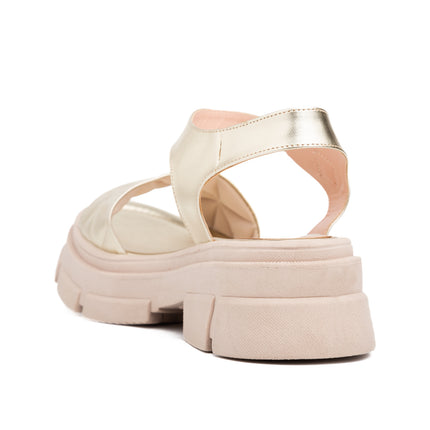 Sandalias Casuales Mujer Prada - Dorado