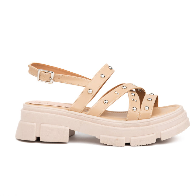 Sandalias Casuales Mujer Rafaela - Beige