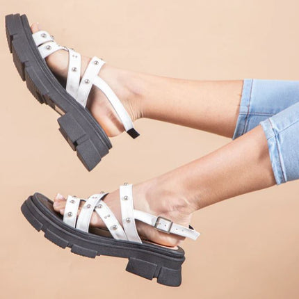 Sandalias Casuales Mujer Rafaela - Blanco