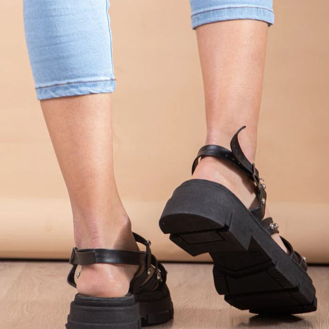 Sandalias Casuales Mujer Rafaela - Negro