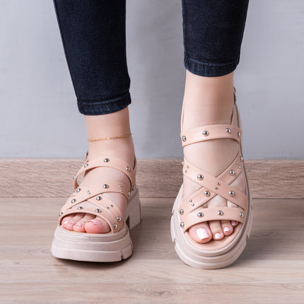 Sandalias Casuales Mujer Rafaela - Nude