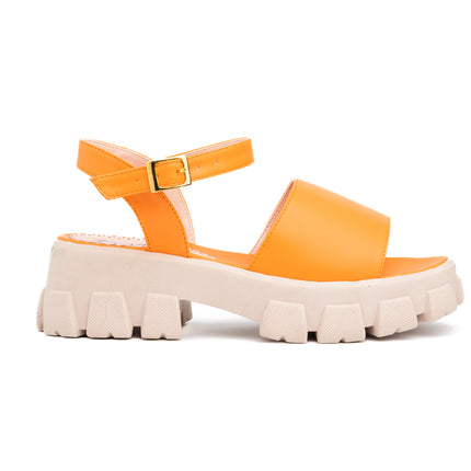 Sandalias Casuales Mujer Reggio - Anaranjando