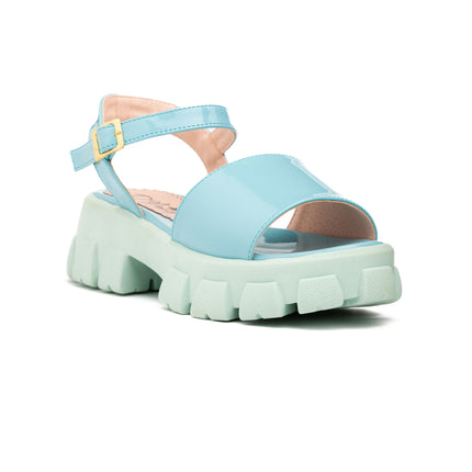 Sandalias Casuales Mujer Reggio - Celeste
