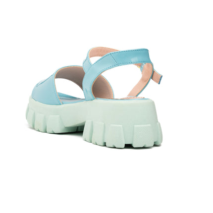 Sandalias Casuales Mujer Reggio - Celeste