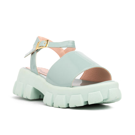 Sandalias Casuales Mujer Reggio - Celeste 2