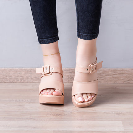 Sandalias Casuales Mujer Reichel - Nude