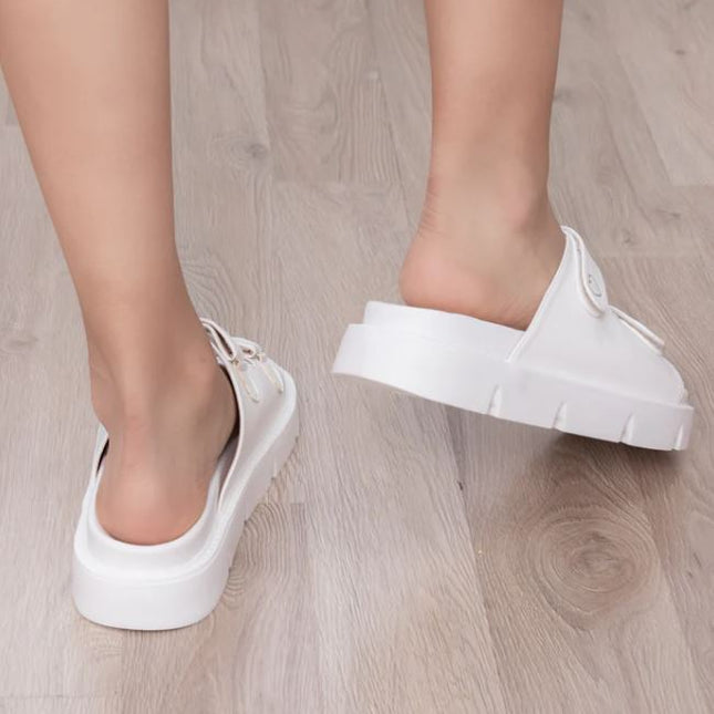 Sandalias Casuales Mujer Rihanna - Blanco