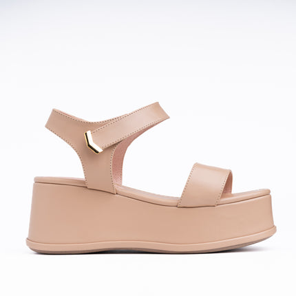 Sandalias Casuales Mujer Robina - Beige