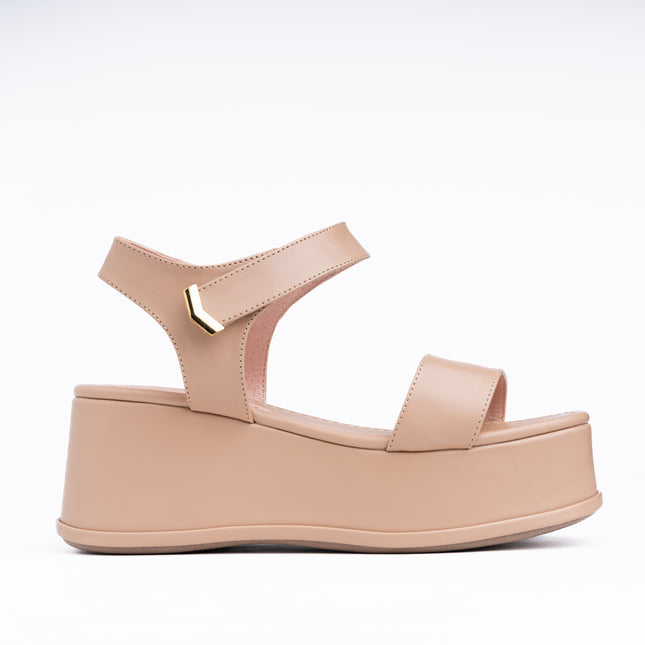 Sandalias Casuales Mujer Robina - Beige