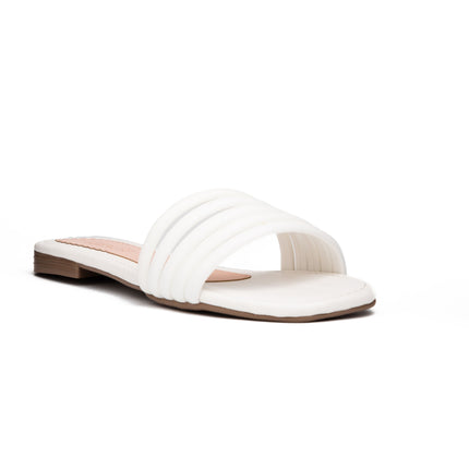 Sandalias Casuales Mujer Roller - Blanco