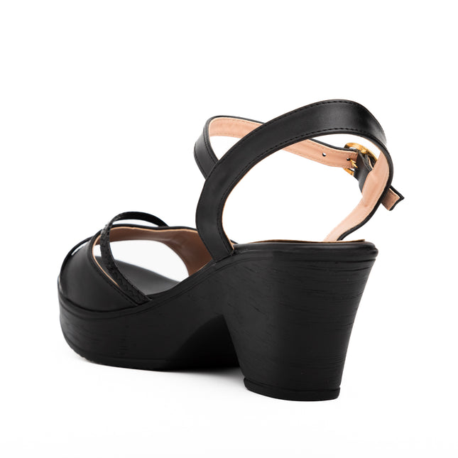 Sandalias Mujer Rusell - Negro