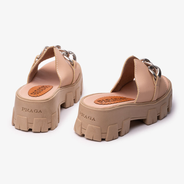 Sandalias Casuales Mujer Saintes - Beige