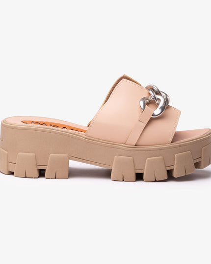Sandalias Casuales Mujer Saintes - Beige