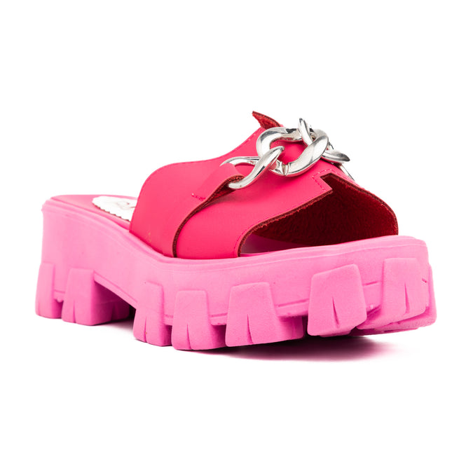 Sandalias Casuales Mujer Saintes - Fucsia