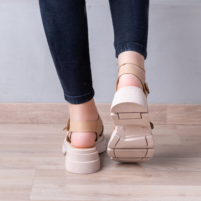 Sandalias Casuales Mujer San Andres - Nude