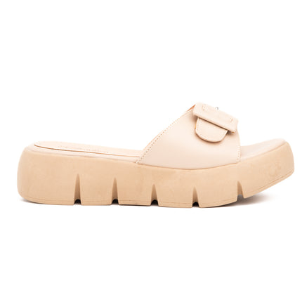 Sandalias Casuales Mujer Scottie - Beige