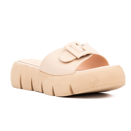 Sandalias Casuales Mujer Scottie - Beige