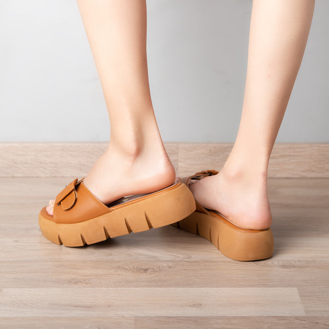 Sandalias Casuales Mujer Scottie - Camel