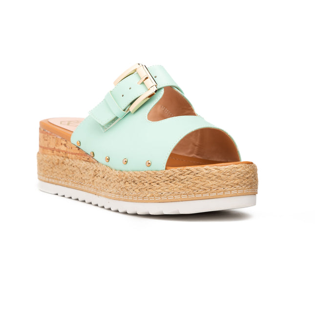 Sandalias Casuales Mujer Serena - Verde Agua