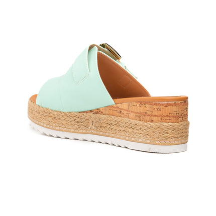 Sandalias Casuales Mujer Serena - Verde Agua