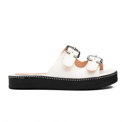 Sandalias Casuales Mujer Sun - Blanco