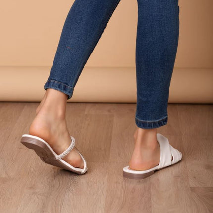 Sandalias Casuales Mujer Taskent - Blanco
