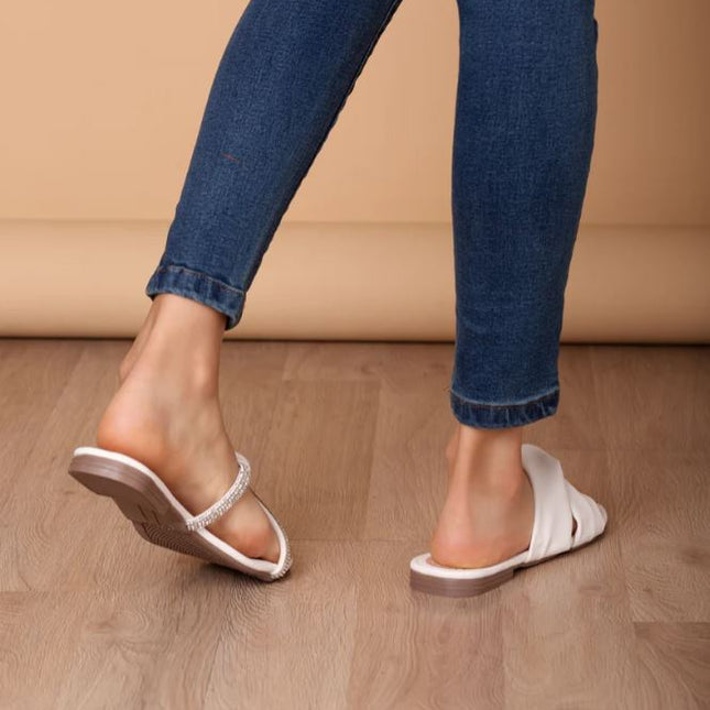Sandalias Casuales Mujer Taskent - Blanco