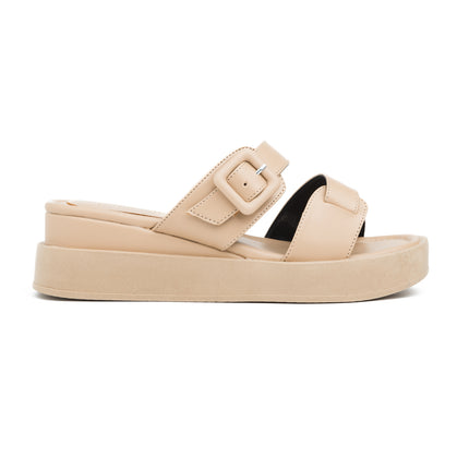 Sandalias Casuales Mujer Temuco - Beige