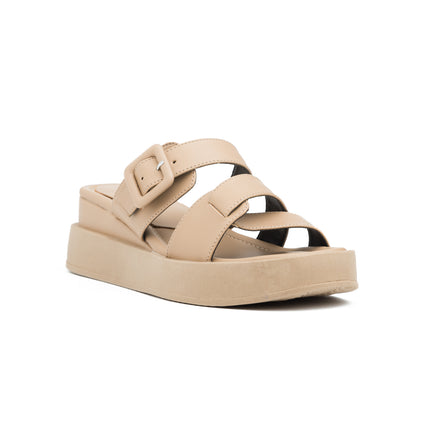 Sandalias Casuales Mujer Temuco - Beige