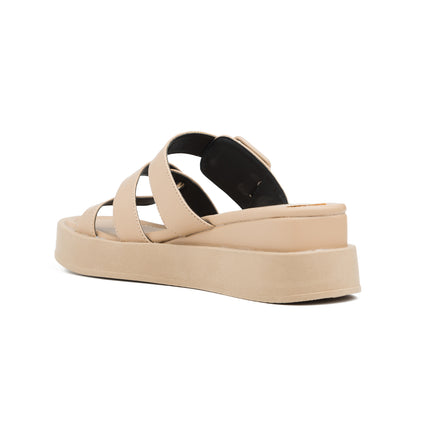 Sandalias Casuales Mujer Temuco - Beige